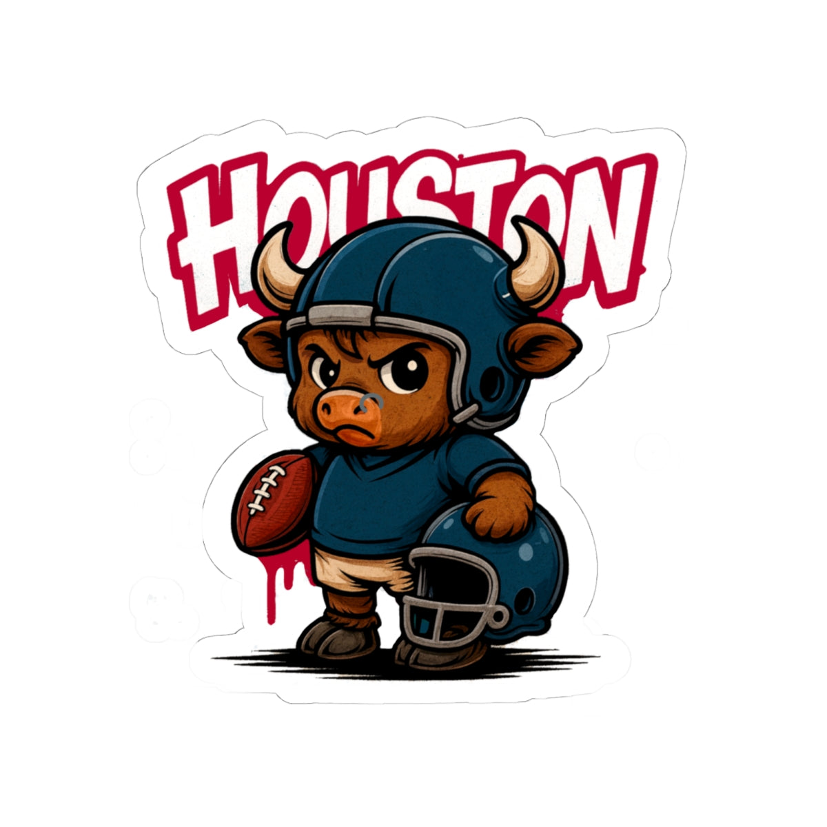 Houston Texans Sports Team Kiss-Cut Stickers | Team Spirit Decor, Laptop Decals, Gift for Fans, Customizable Stickers