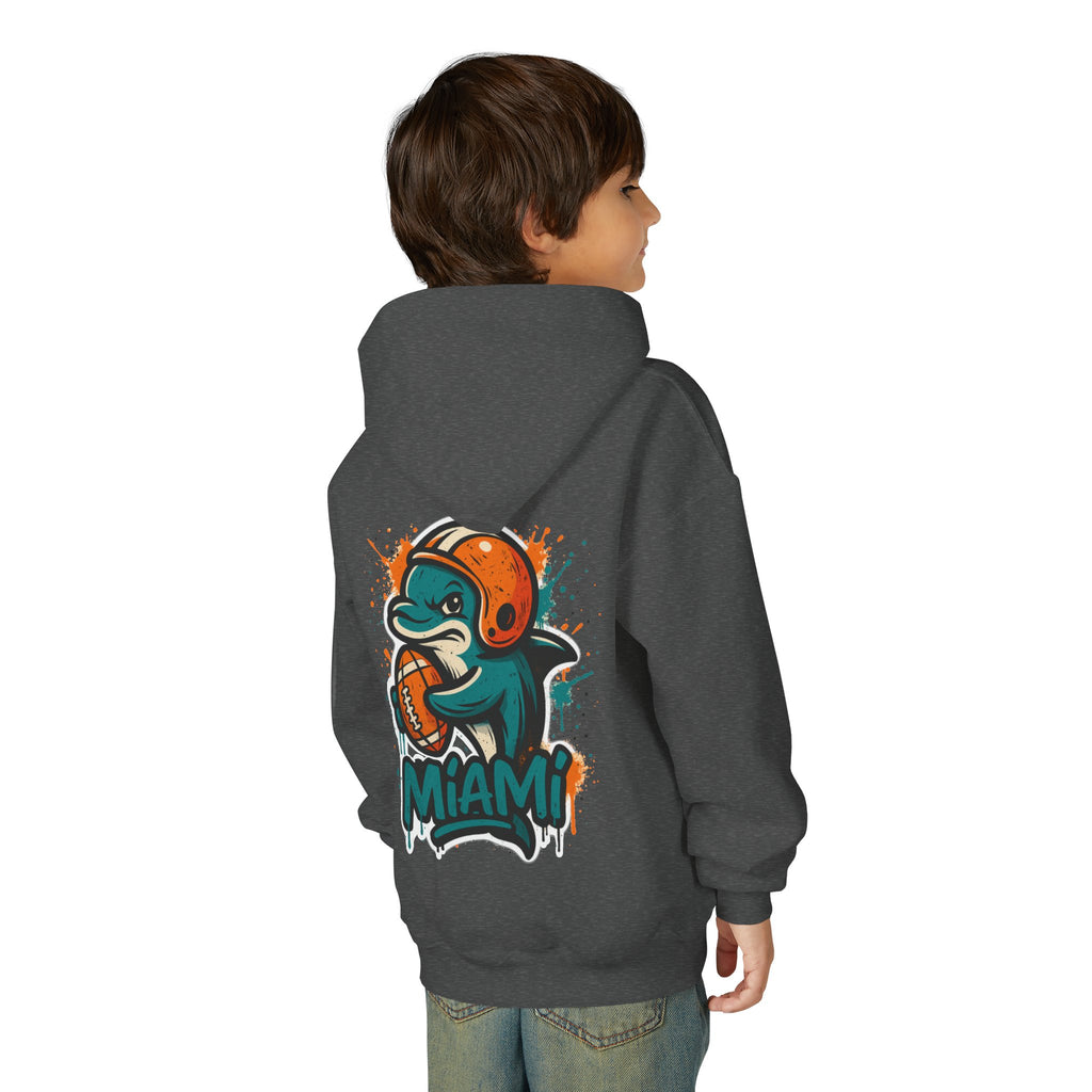 Miami Dolphins Mascot Kids Sweatshirt – Baby Mascot Graffiti Hoodie
