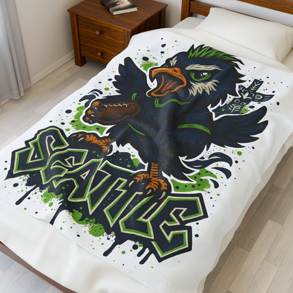 Seattle Seahawks Velveteen Blanket