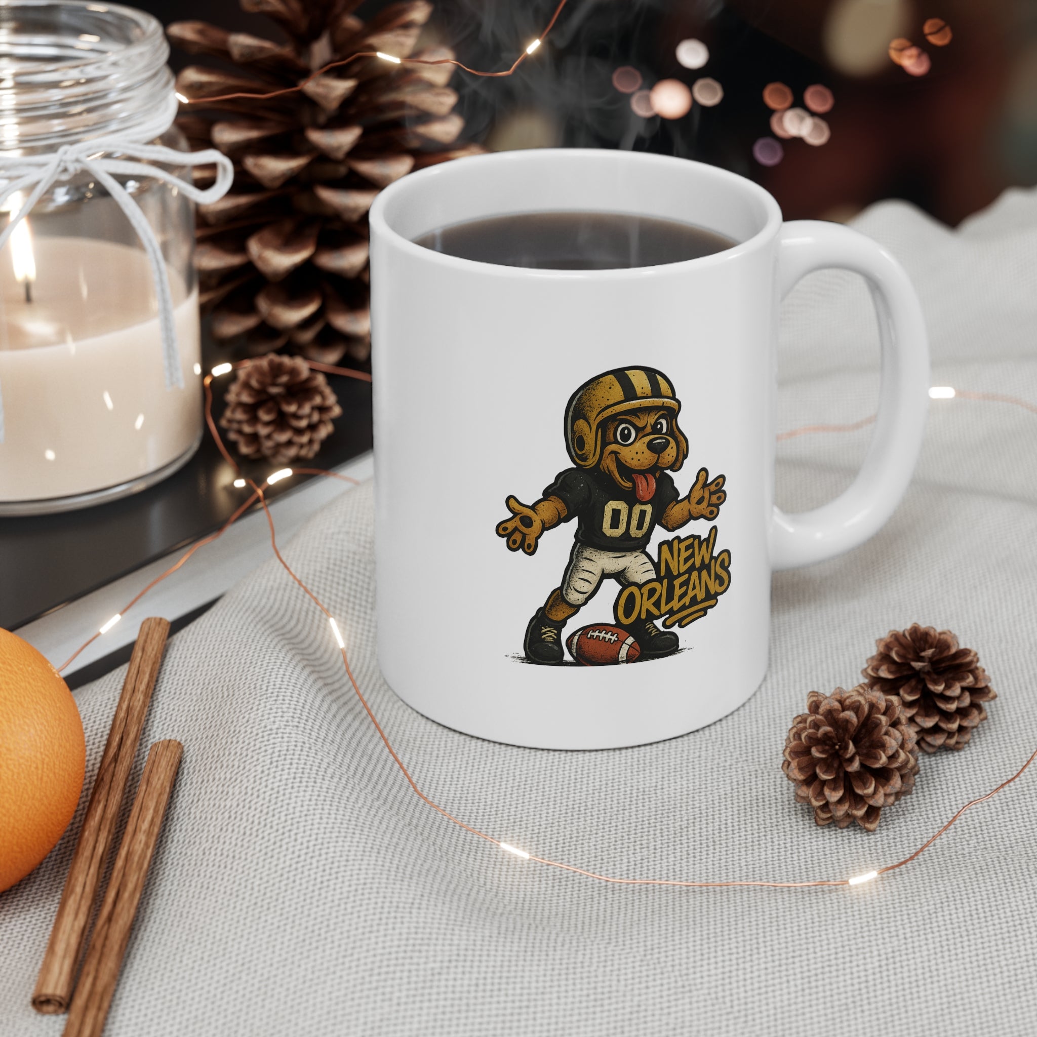 New Orleans Saints Mug - 11oz Ceramic Coffee Cup for Fans