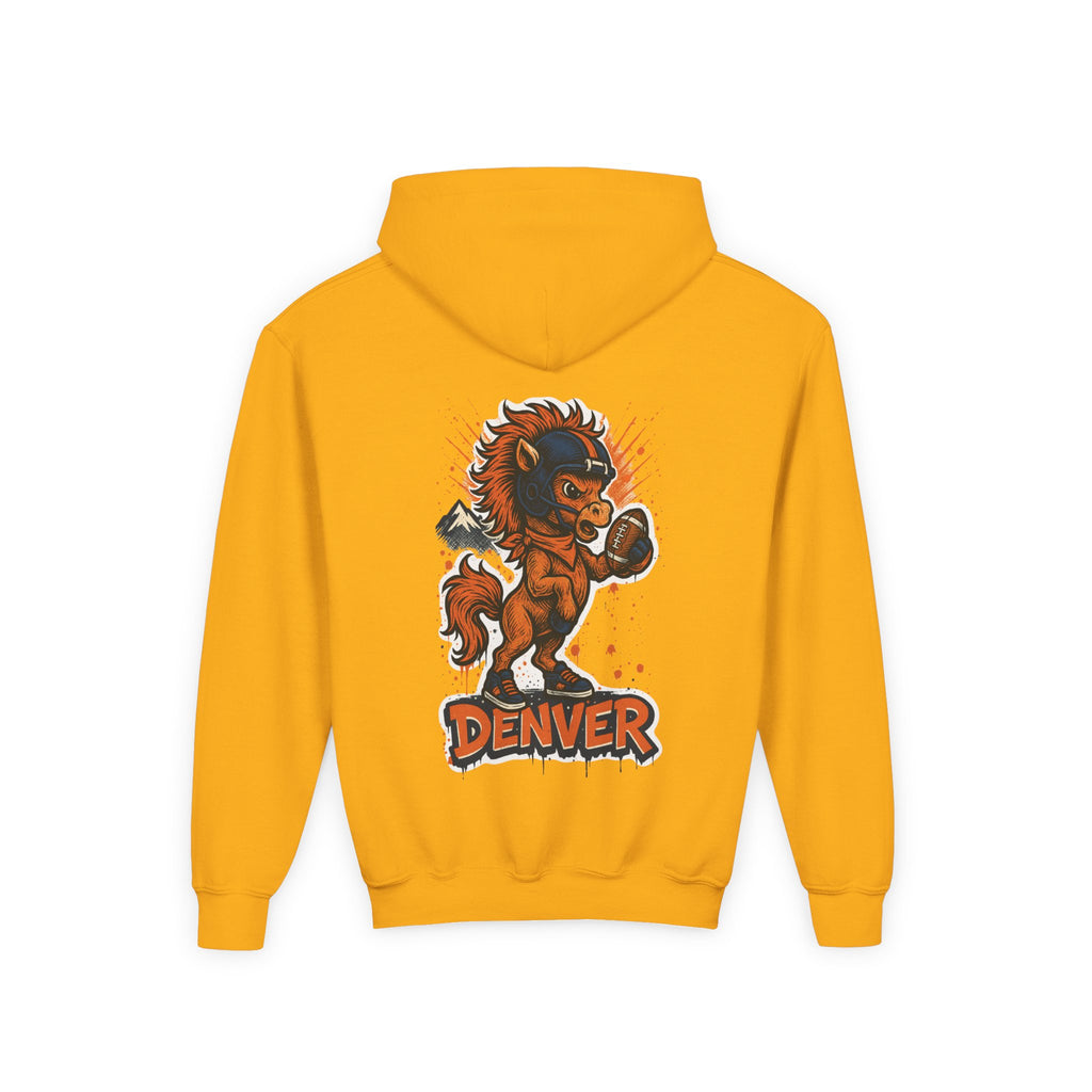 Denver Broncos Kids Sweatshirt – Baby Mascot Graffiti Hoodie