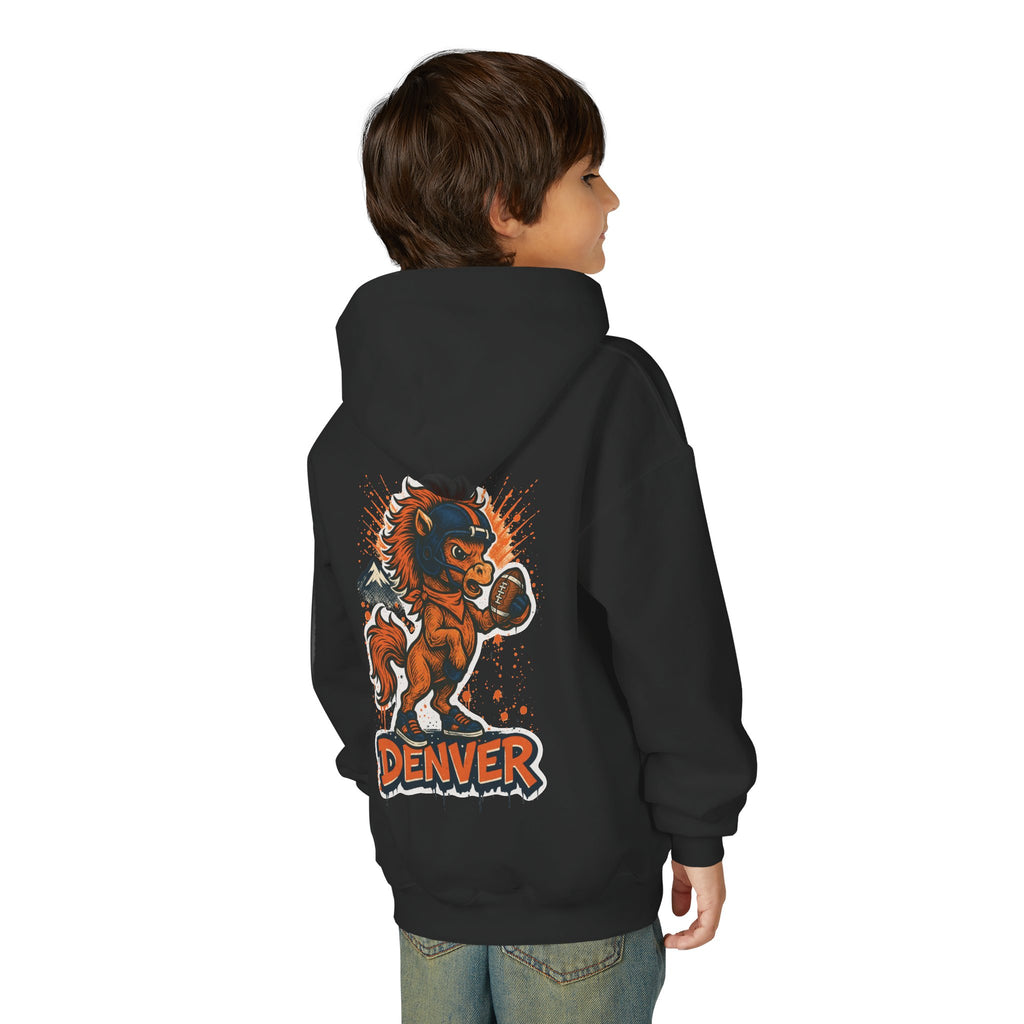 Denver Broncos Kids Sweatshirt – Baby Mascot Graffiti Hoodie