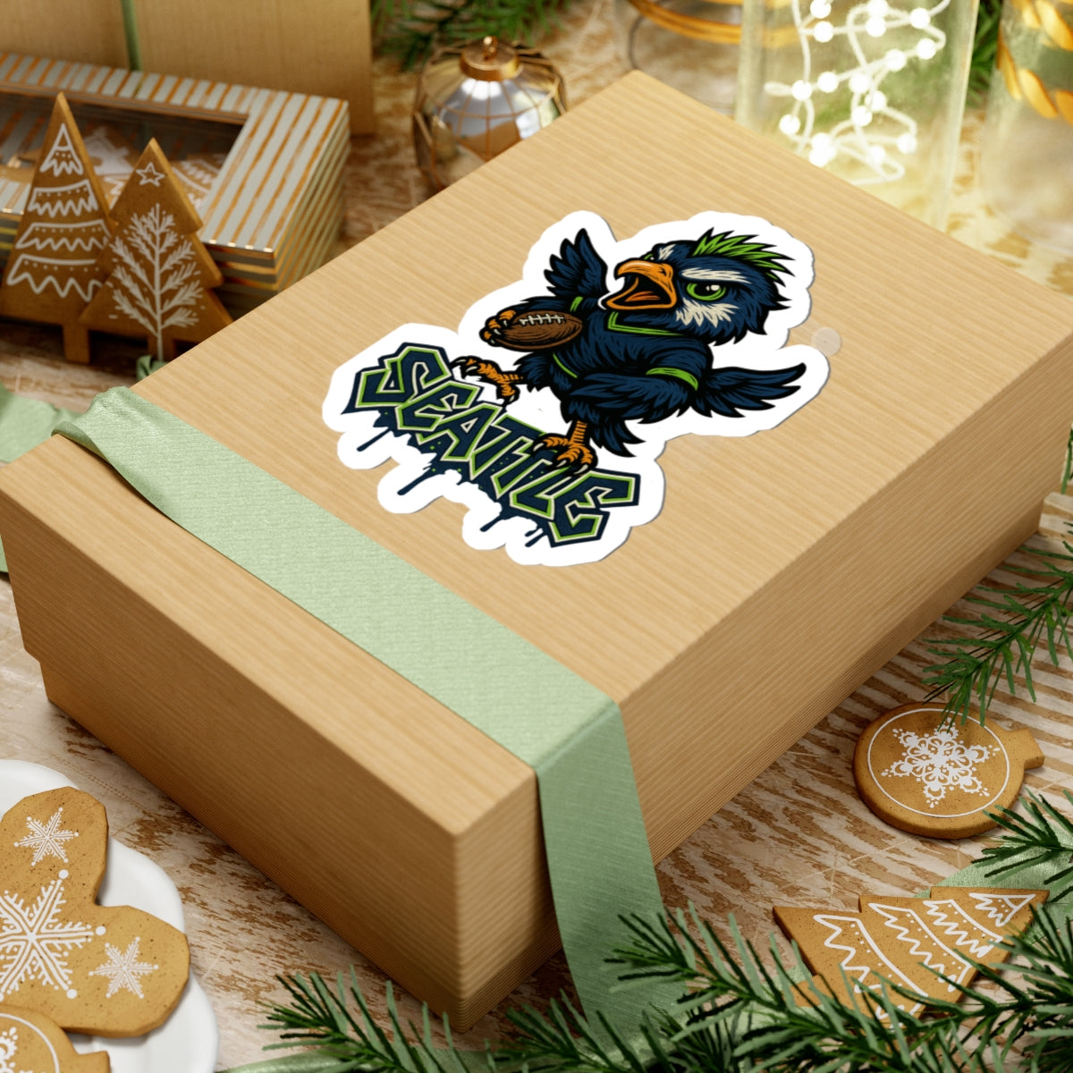 Seattle Seahawks Kiss-Cut Stickers | Team Spirit Decor, Laptop Decals, Gift for Fans, Customizable Stickers