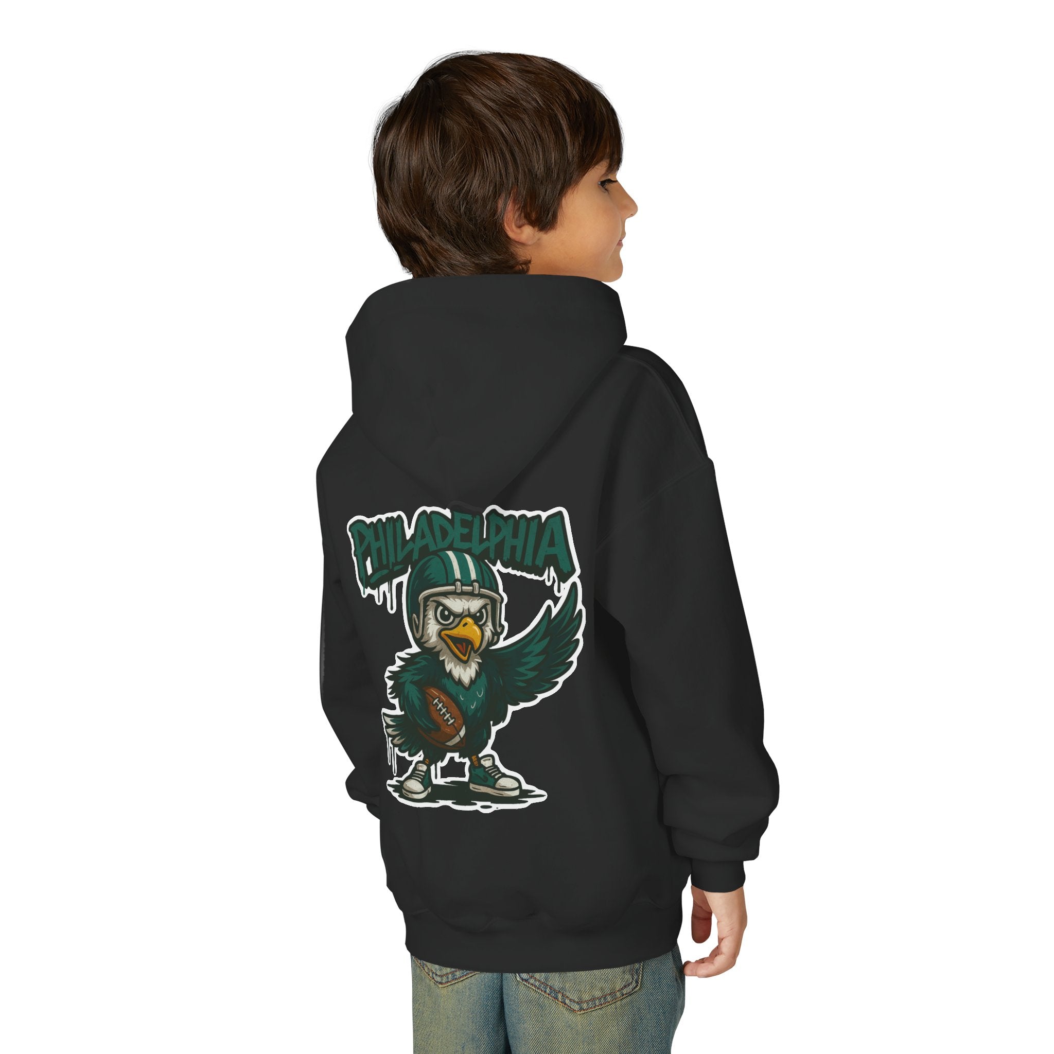 Philadelphia Eagles Kids Sweatshirt – Baby Mascot Graffiti Hoodie