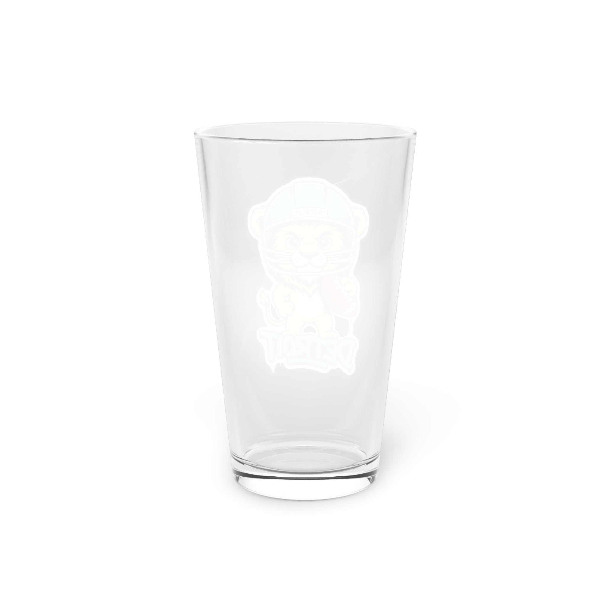 Detroit Lions Pint Glass, 16oz Beer Cup, Sports Fan Gift, Custom Drinkware, Tailgating Accessory, Party Glass