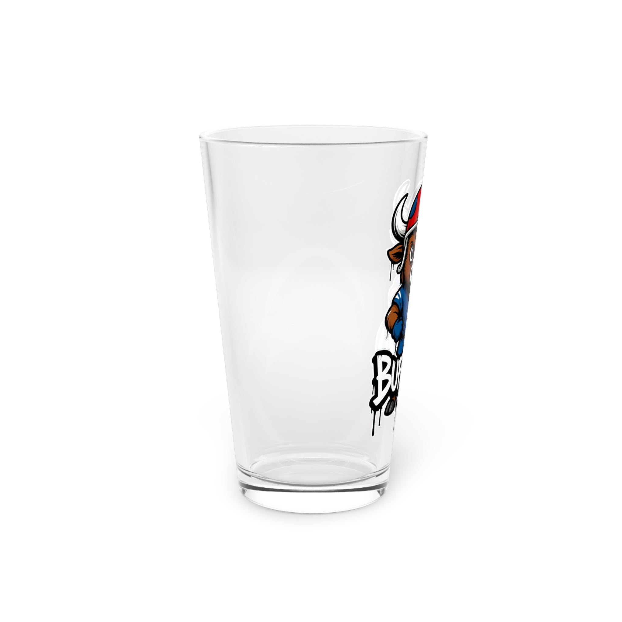 Buffalo Bills  Pint Glass, 16oz Beer Cup, Sports Fan Gift, Custom Drinkware, Tailgating Accessory, Party Glass