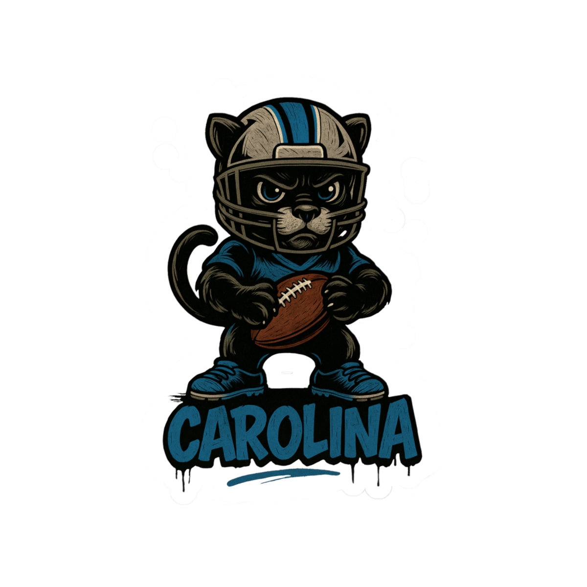 North Carolina Panthers Team Kiss-Cut Stickers | Team Spirit Decor, Laptop Decals, Gift for Fans, Customizable Stickers