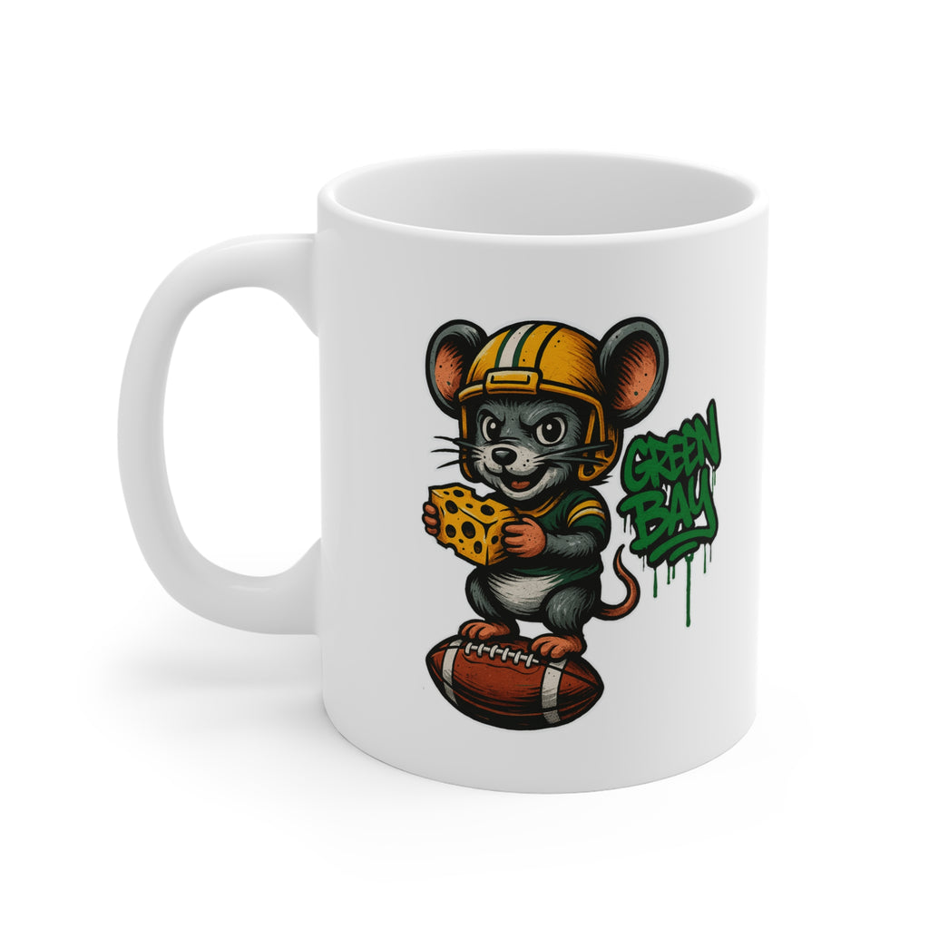 Green Bay Packers Mug - 11oz Ceramic Coffee Cup for Fans