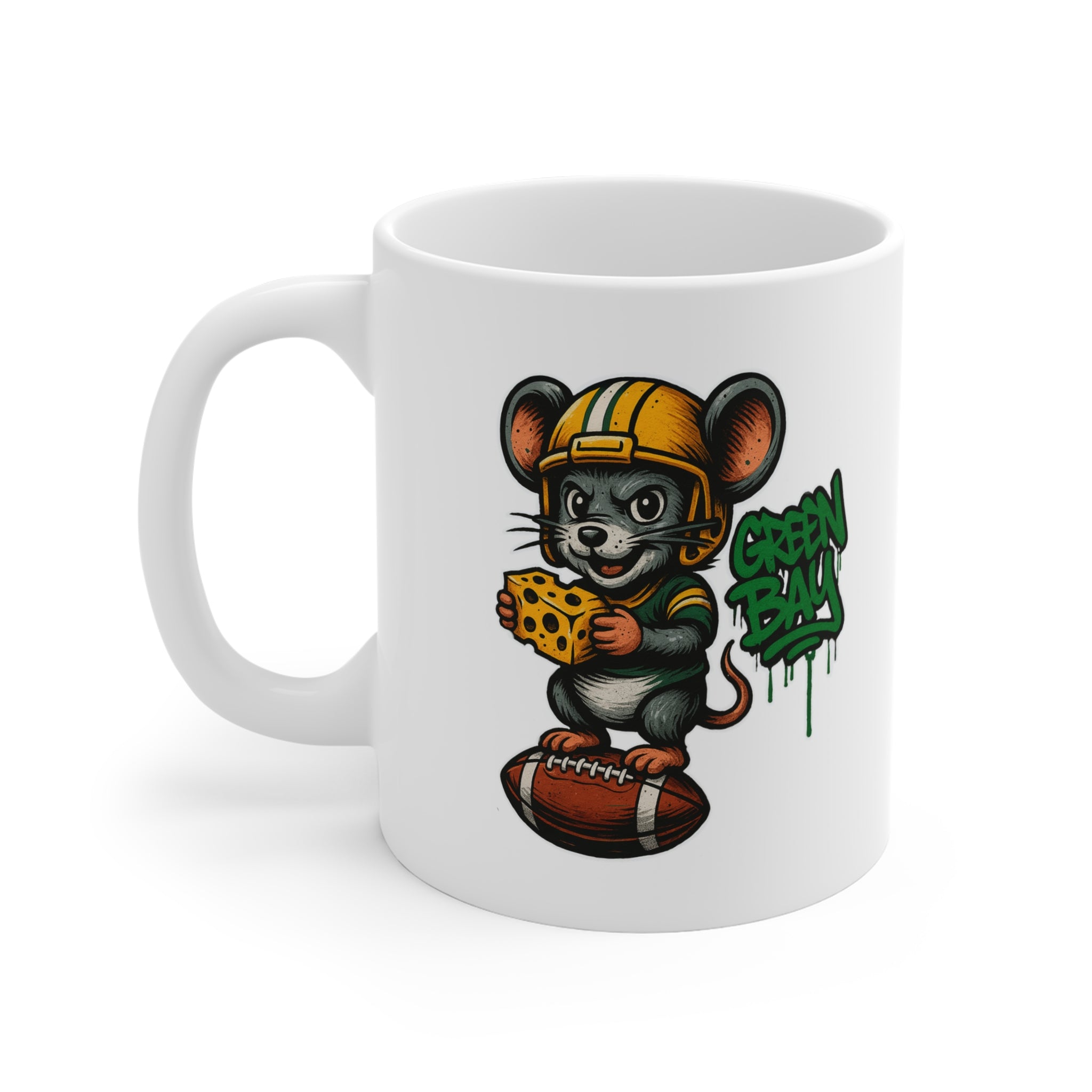 Green Bay Packers Mug - 11oz Ceramic Coffee Cup for Fans