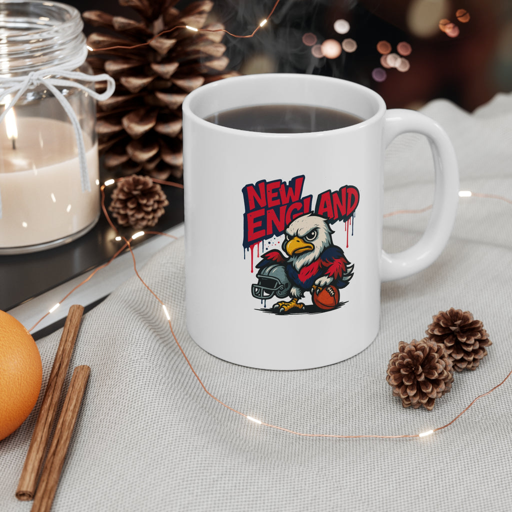 New England Patriots Mug - 11oz Ceramic Coffee Cup for Fans