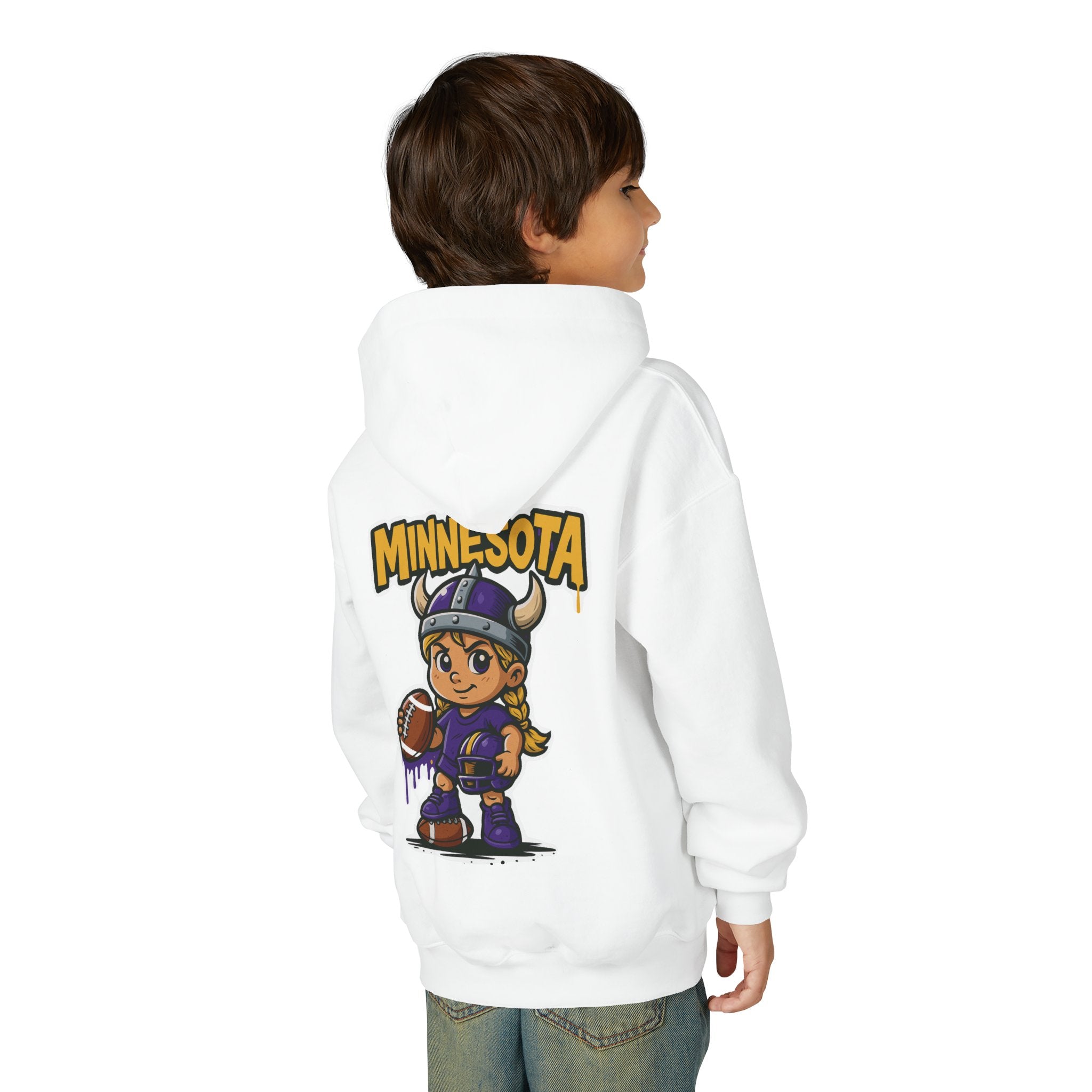 Minnesota Vikings Sweatshirt– Baby Mascot Graffiti Hoodie