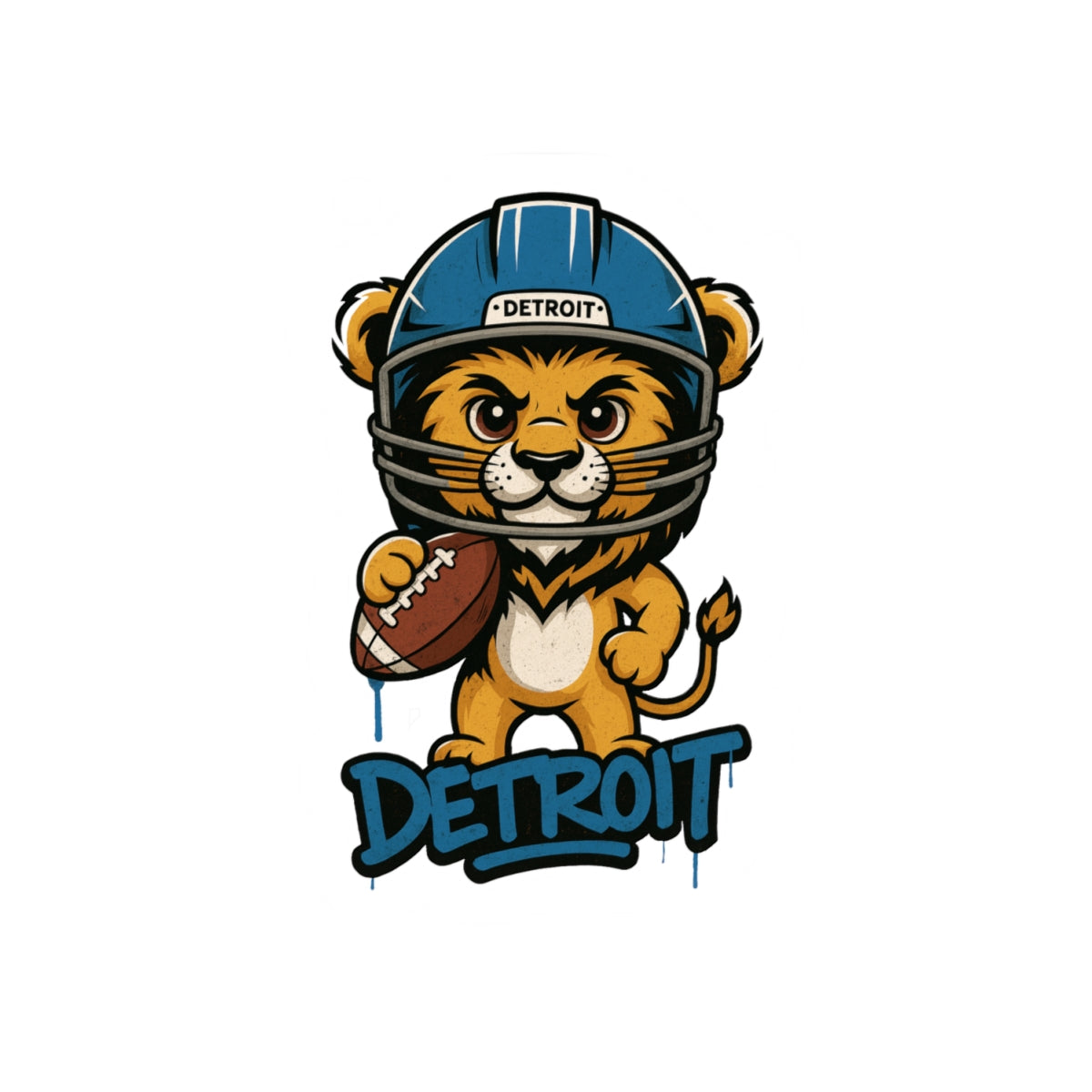 Detroit Lions NFL Team Kiss-Cut Stickers | Team Spirit Decor, Laptop Decals, Gift for Fans, Customizable Stickers
