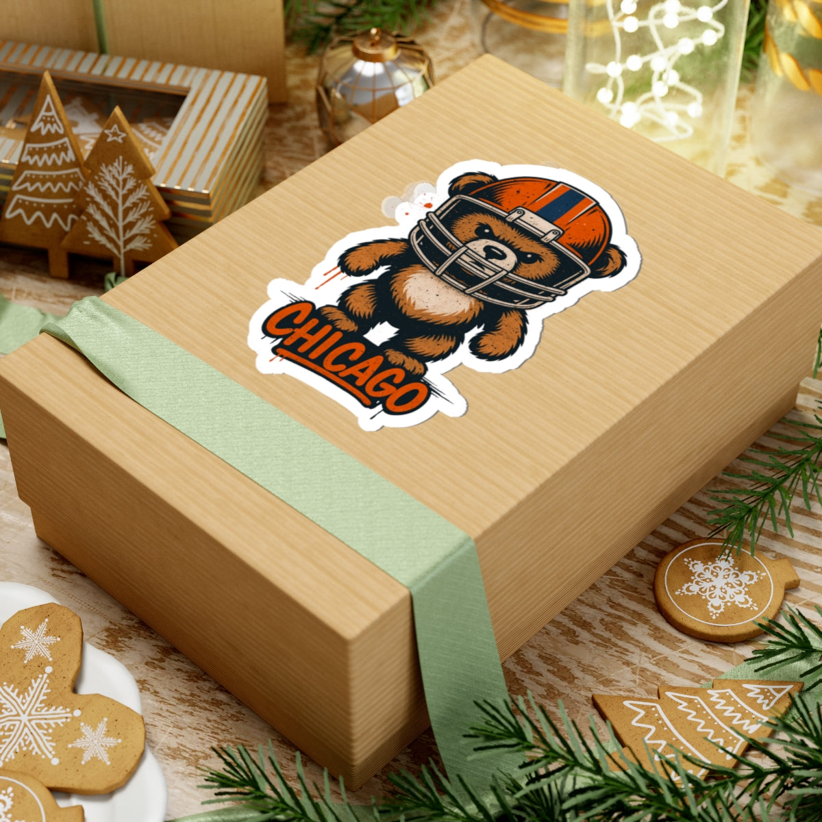 Chicago Bears Sports Team Kiss-Cut Stickers | Team Spirit Decor, Laptop Decals, Gift for Fans, Customizable Stickers