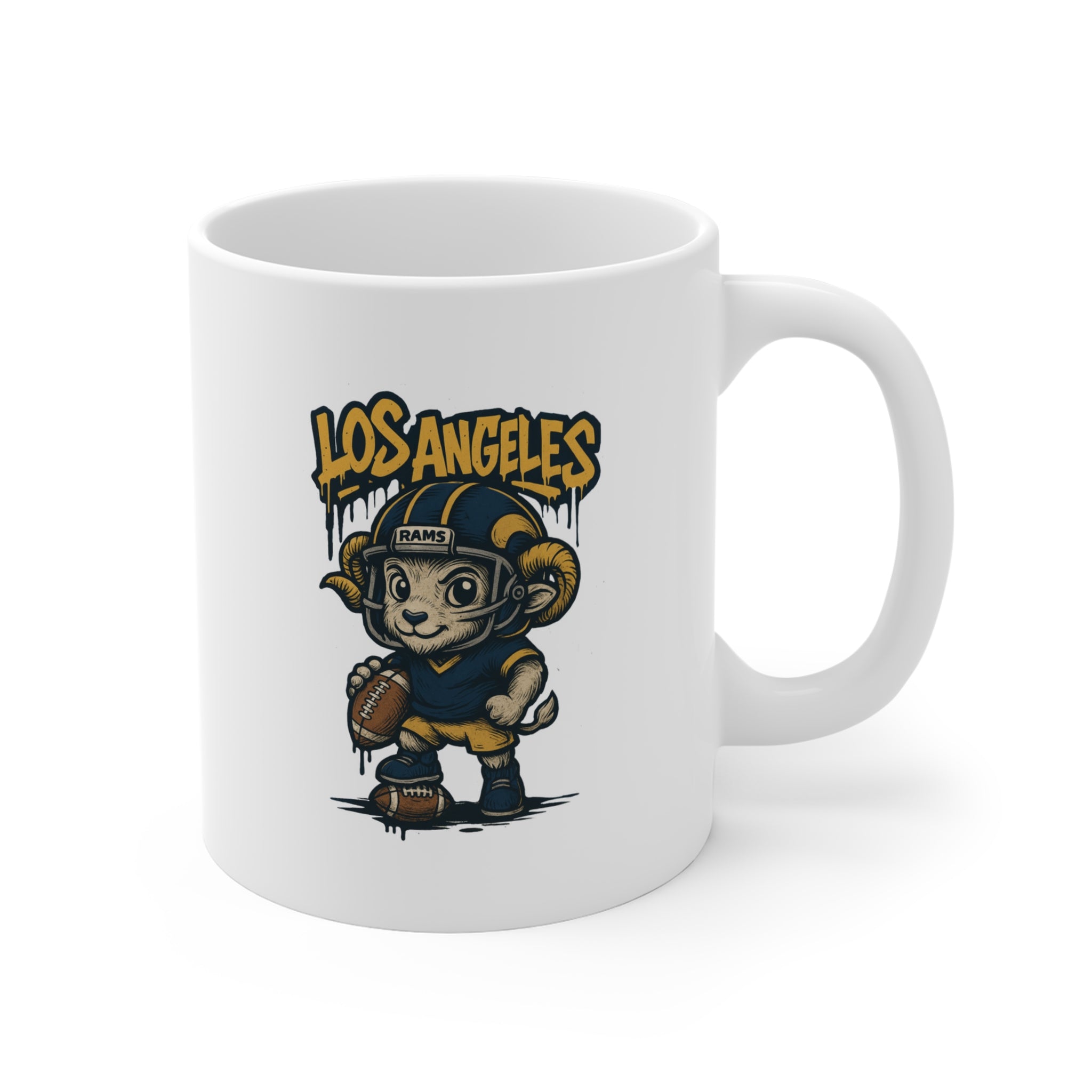 Los Angeles Rams Mug - 11oz Ceramic Coffee Cup for Fans